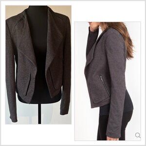 Lysse Blazer Jacket Womens Small Open Front Draped Professional Career Office